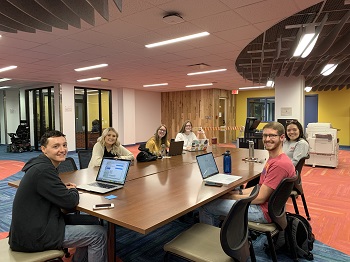 the Social Subcommittee meeting in the Library 