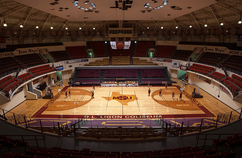 DL Ligon Coliseum interior