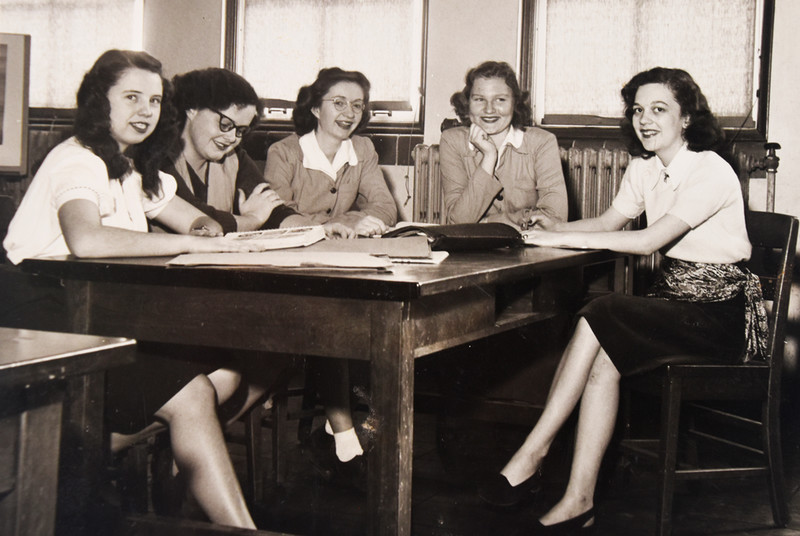 MSU students in the 1940's.