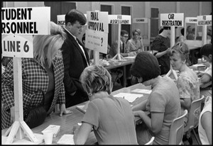 Students at registration