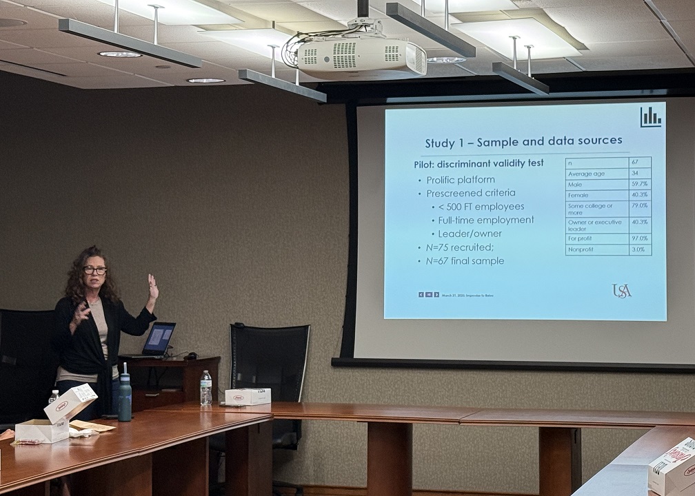 Dr. Sonia White presents at the Brown Bag Luncheon on March 21st, 2025.