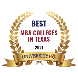 Graphic showing Dillard College is one of the most affordable MBA colleges in Texas 2021