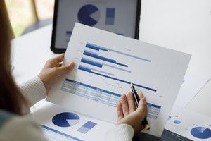 Photo of an economic stock graphic