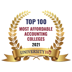 #44 most affordable accounting college 2021