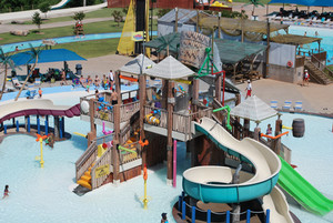 Aerial of Castaway Cover Water Park