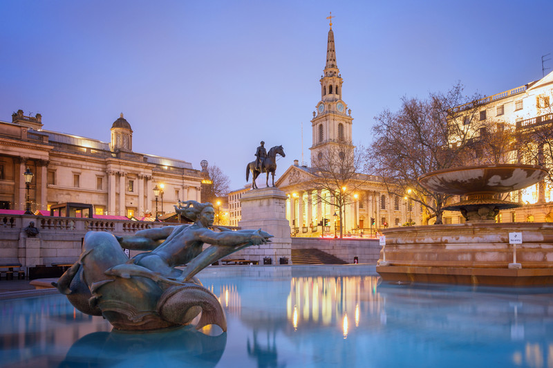 British Art Museum at Night