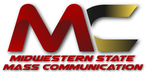 The logo for the Mass Communication department, which reads "Midwestern State Mass Communication"