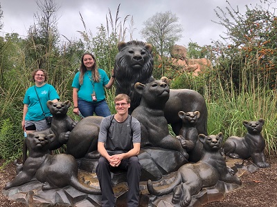 Redwine Honors students during a field trip to the Oklahoma City Zoo