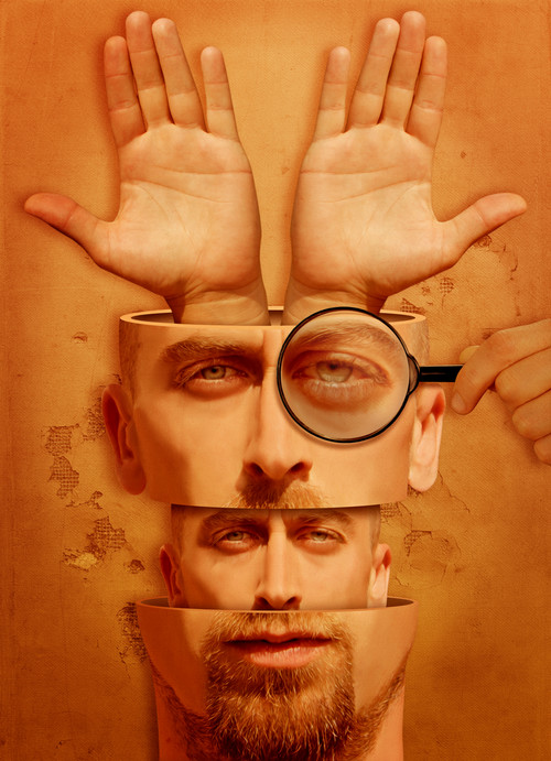 Philisophical image of a man