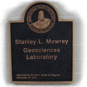 Plaque honoring Stanley Mowrey
