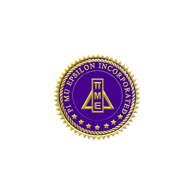 Pi Mu Epsilon logo.