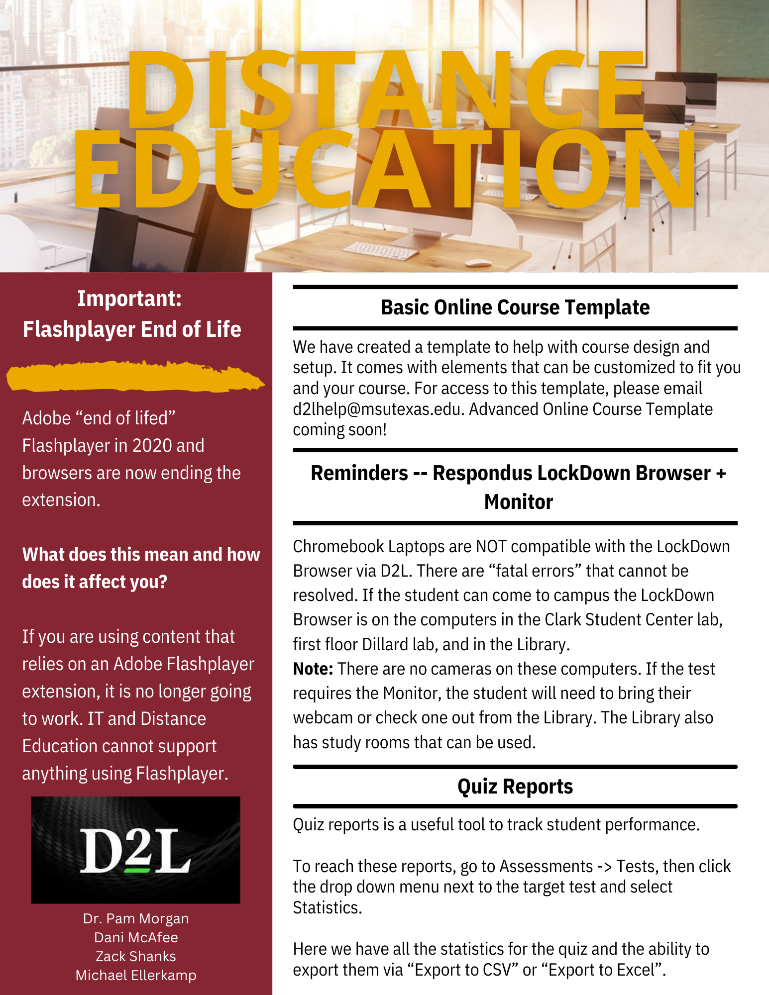 March 2024 distance education newsletter. Click for PDF version
