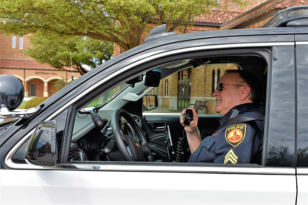 Police Officer Using Radio