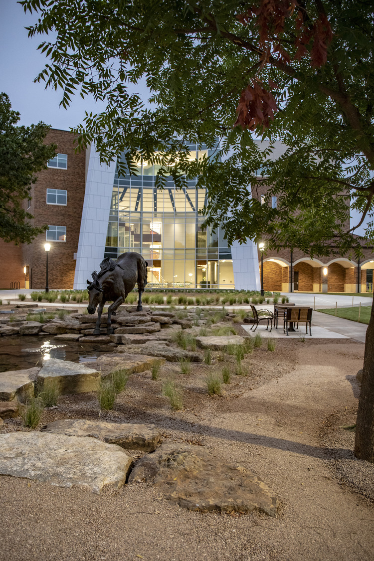 Centennial Hall at night