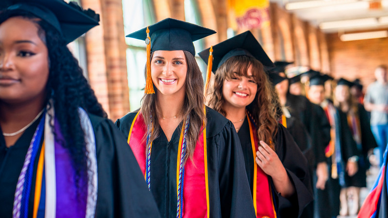 MSU students at graduation