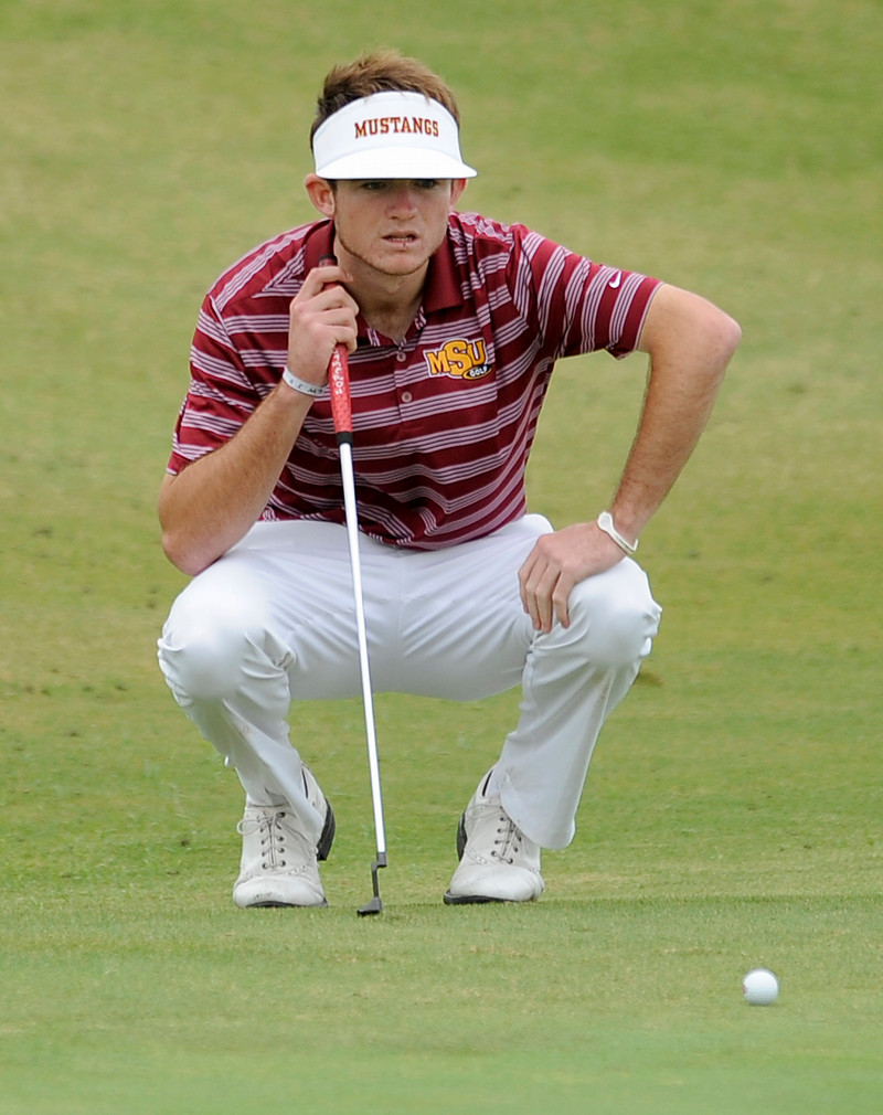MSU golfer on a course