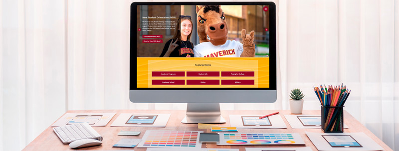 Computer Screen with website